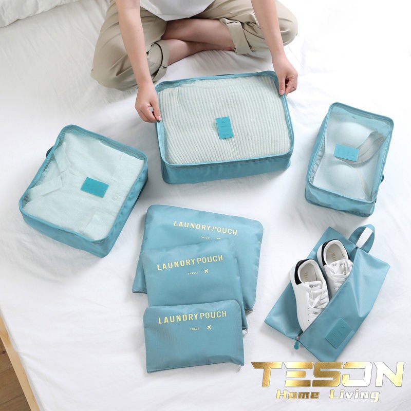 Jual [7 IN 1 ] Travel Bag Organizer / Tas Travel Packing 6pcs dan 7pcs