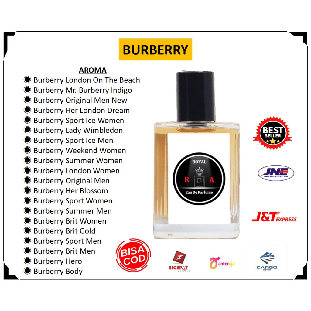 Platinum Parfum Pria Wanita Burberry Original Eau de Parfume Unisex 35ml 50ml 100ml
