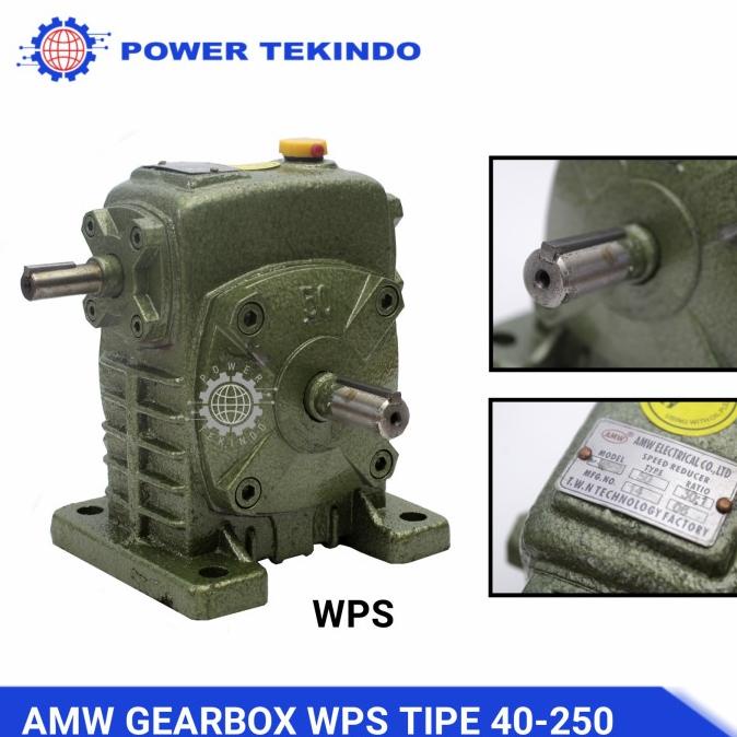 Jual Amw Gearbox Wpa / Wps Tipe 50 Ratio 10-60 Lengkap Speed Reducer ...