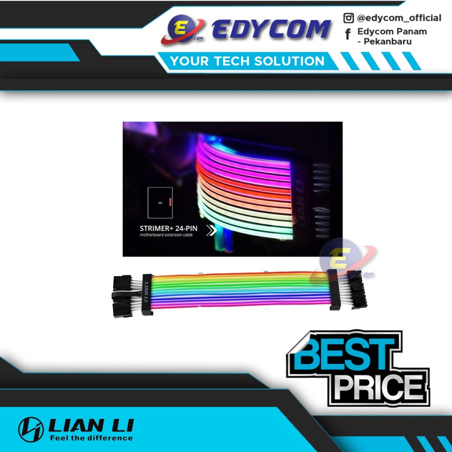 Jual Lian Li Strimer Plus V2 RGB 24 Pin + 8 Pin PSU Cable | Shopee ...