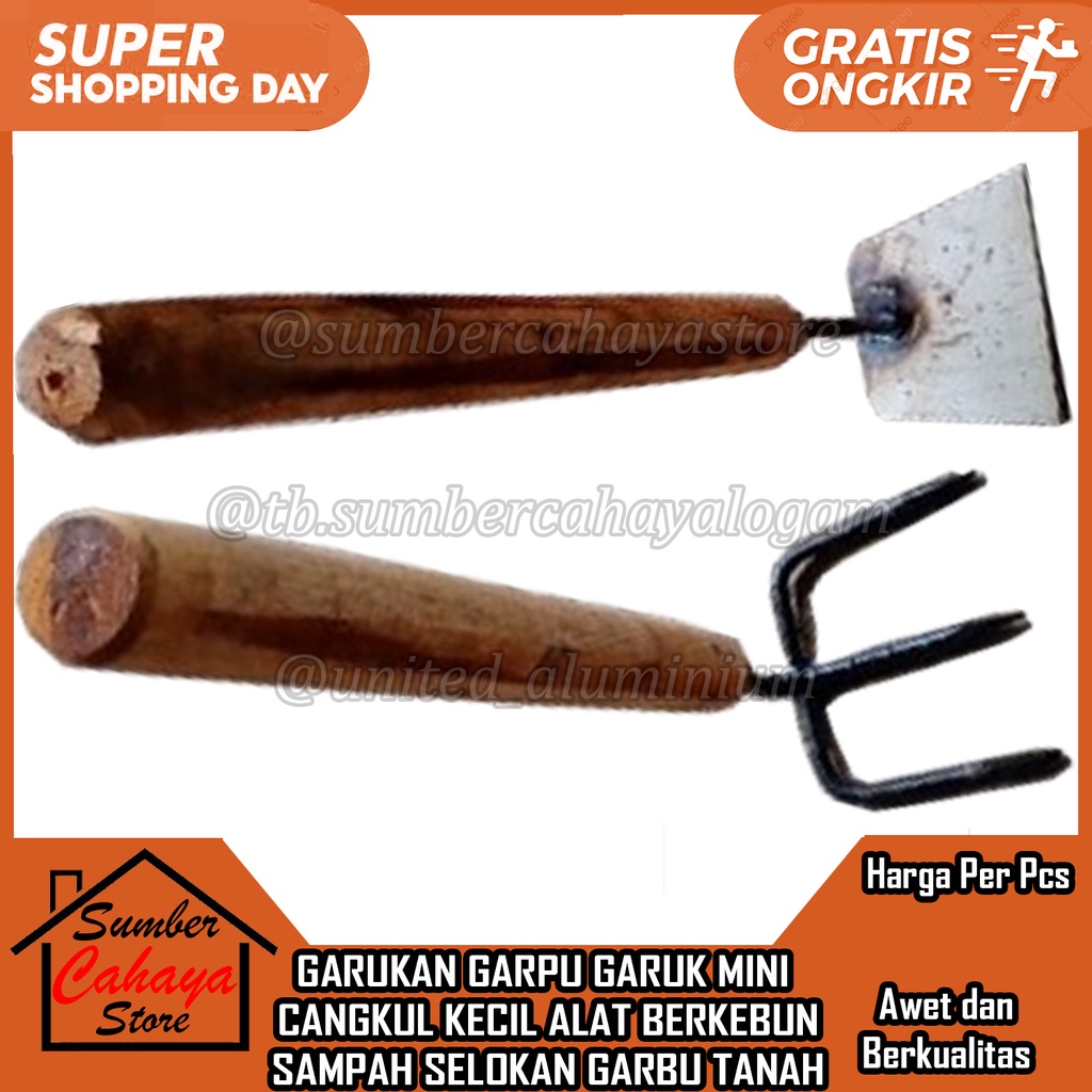 Jual Pacul Garuk Garut Cangkul Garpu Mini Alat Berkebun Multifungsi ...