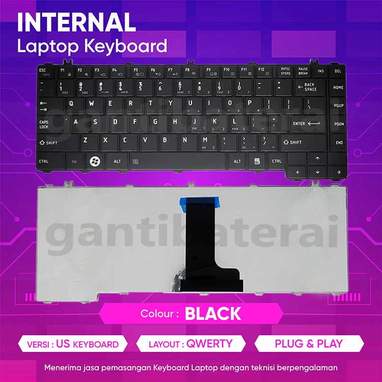 Jual Keyboard Toshiba Satellite L600 L630 L635 L640 L640D L645 L645D ...
