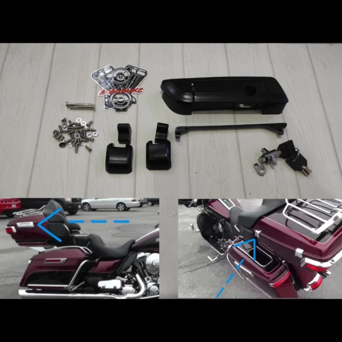 Estensione borsa da sella rigida per moto per Harley Touring