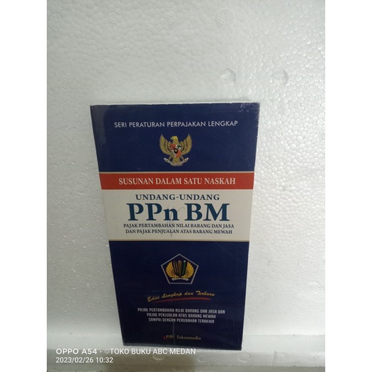 Jual BUKU SUSUNAN DALAM SATU NASKAH UNDANG-UNDANG PPnBM PAJAK ...