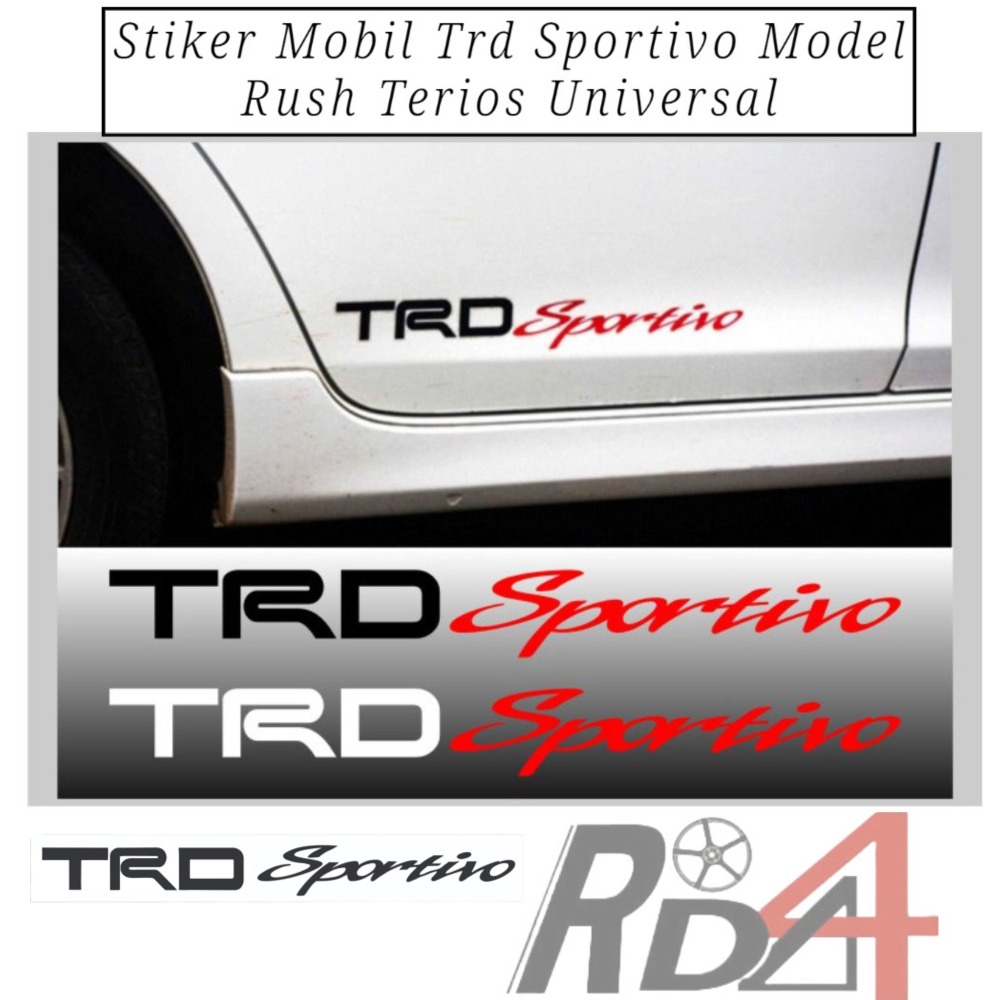 Jual Stiker Trd Sportivo Model Rush Terios Sticker Body Samping ...