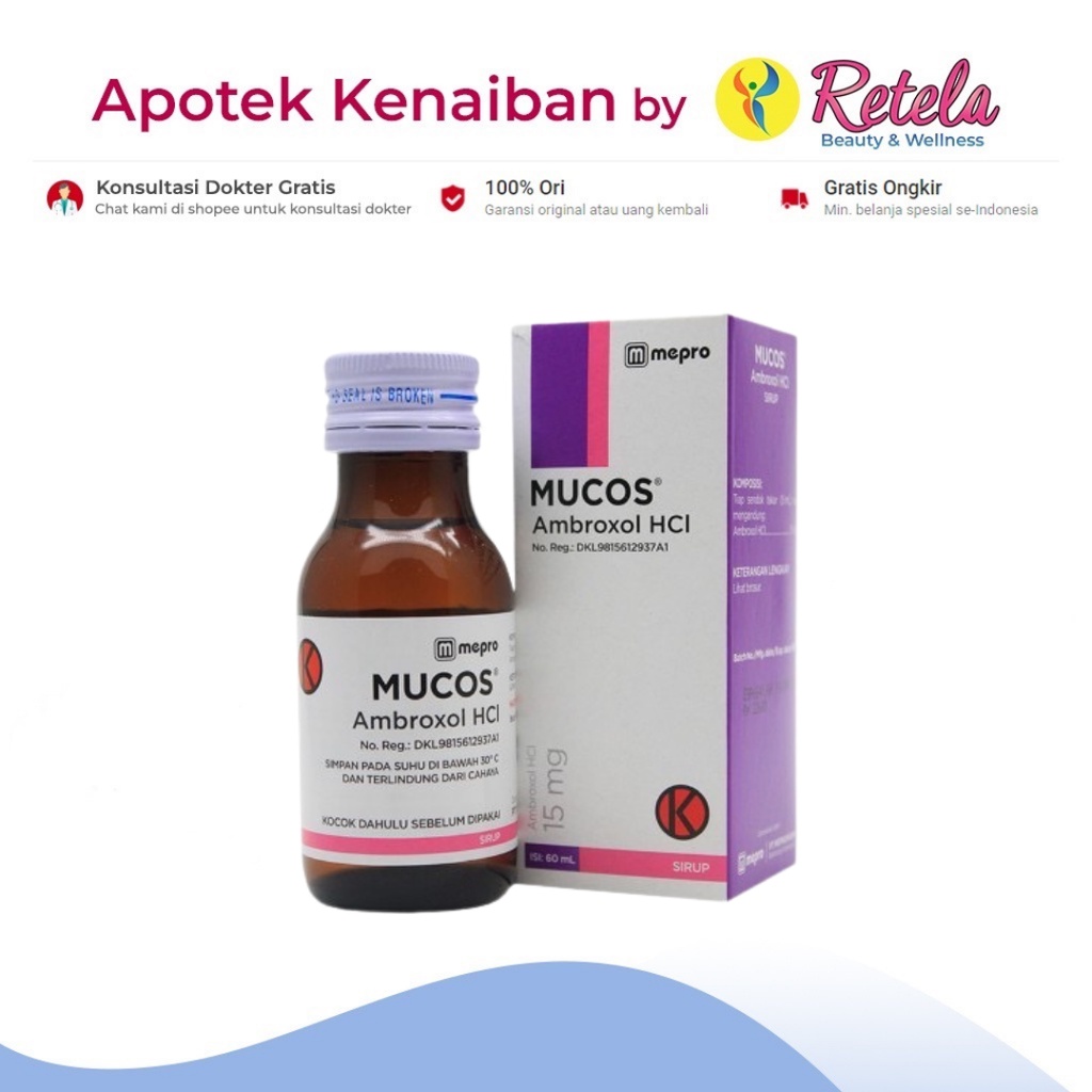 Jual MUCOS 15MG SYRUP 60ML | Shopee Indonesia