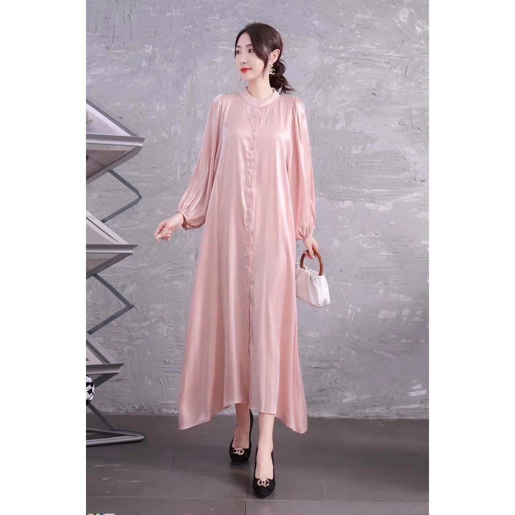 Jual 【Ramadhan】Shimmer Dress Hijab Lebaran Free Belt dress korea