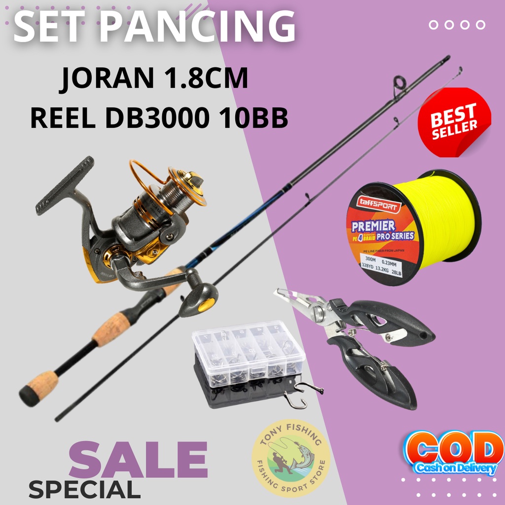 Jual Pancingan Murah 1Set Pancing Danau Pantai Sungai Laut Joran 180cm