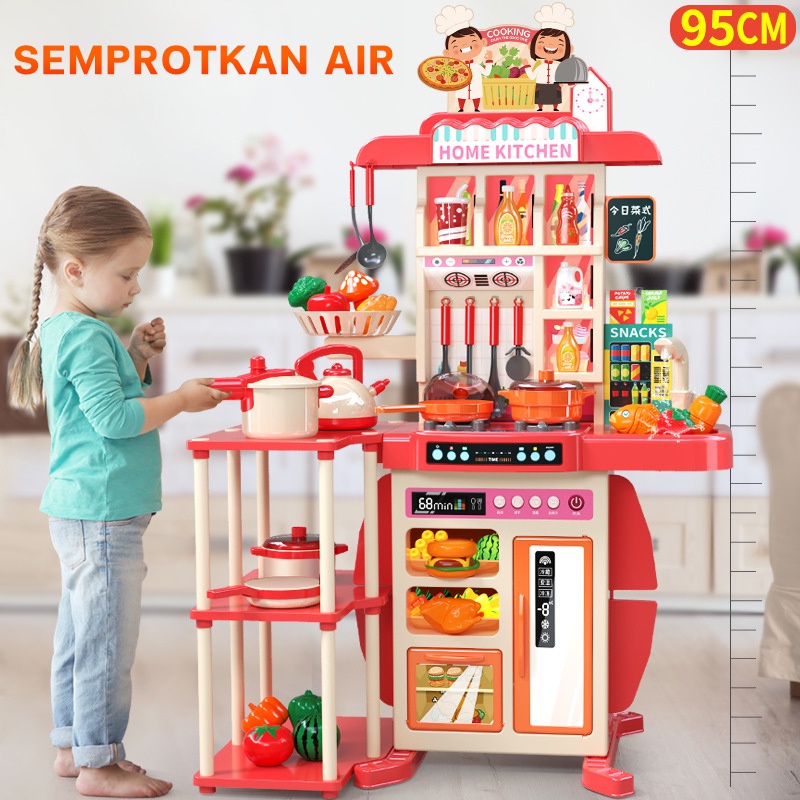 Jual FUNTOY 86/54 PCS 95CM Mainan Kitchen Set Jumbo dengan Wastafel ...