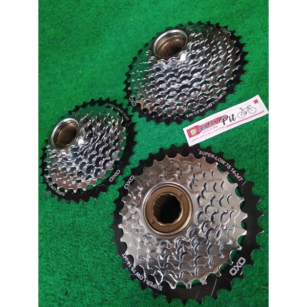 Jual SPROKET OXO MEGARANGE 13-36T 7-8-9 SPEED CHROOM CP MODEL DRAT ...