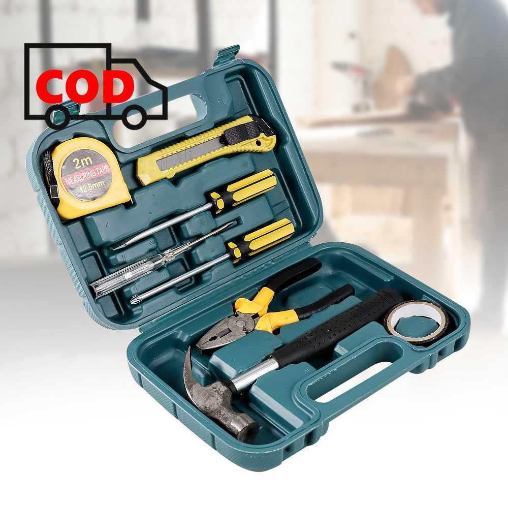 Jual Set Paket Perkakas Alat Reparasi Lengkap 8 in 1 Palu Tang Obeng ...