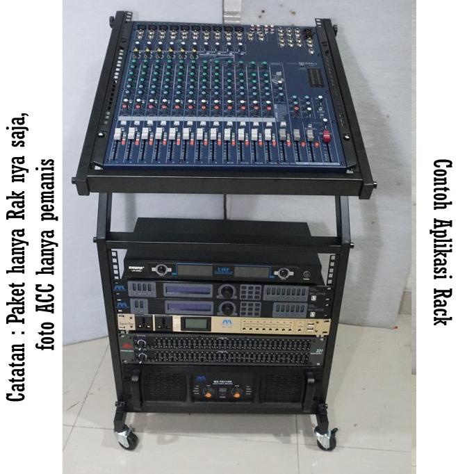 Jual Rak Power Mixer Audio 10 U / Rak Tempat Power Acc Sound System