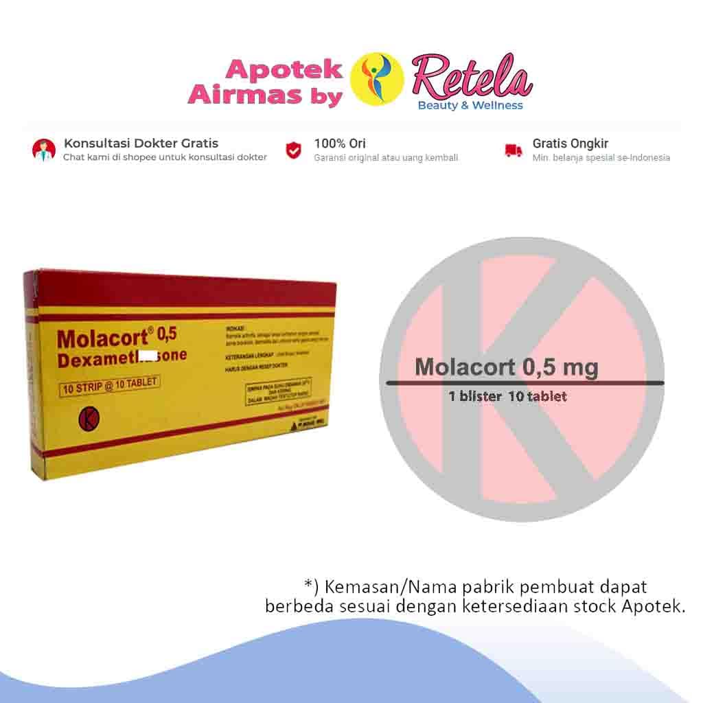 Jual MOLACORT 0.5MG 1 STRIP 10 TABLET | Shopee Indonesia