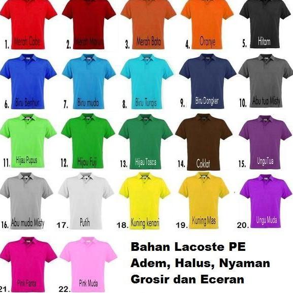 Jual Kaos Polo Polos Pria Baju Berkerah Kaos Lengan Poloshirt Kaos