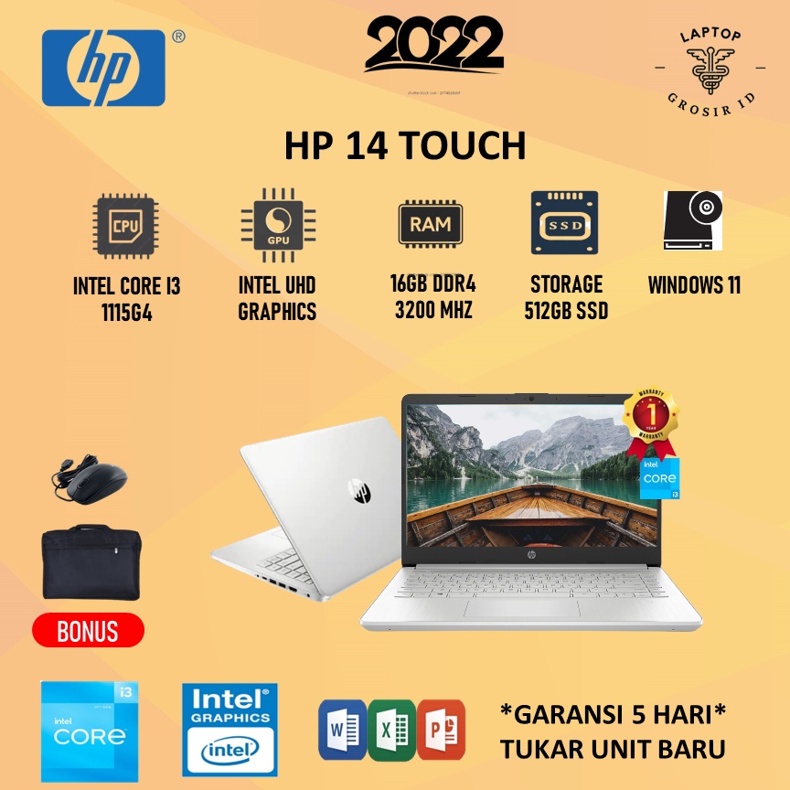 Jual Laptop Hp 14 Touch Core I3 1115g4 16gb 512ssd W11 140inch Shopee Indonesia 2573