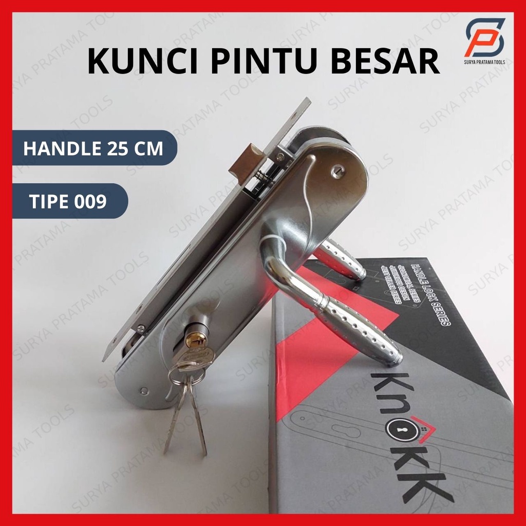 Jual Kunci Pintu Besar Set 25 Cm Handle Gagang Pintu Rumah Tipe 009