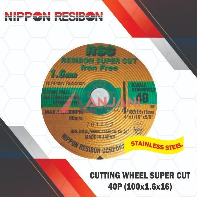 Jual Mata Batu Gerinda Potong Inch Nippon Resibon Rsc Super Cut X