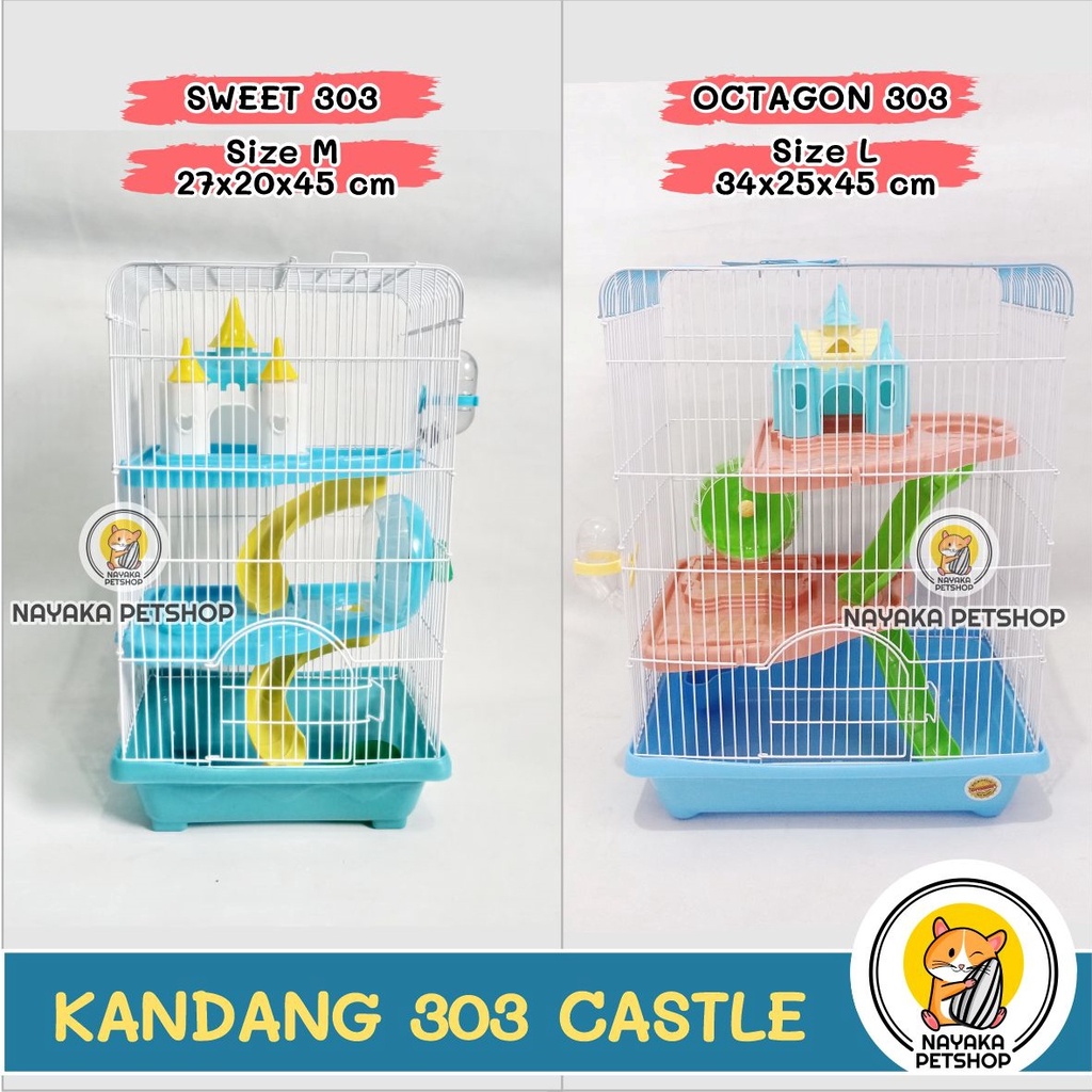 Jual Sweet 303 Castle Kandang Hamster Besar Murah Tingkat 3 Lantai ...