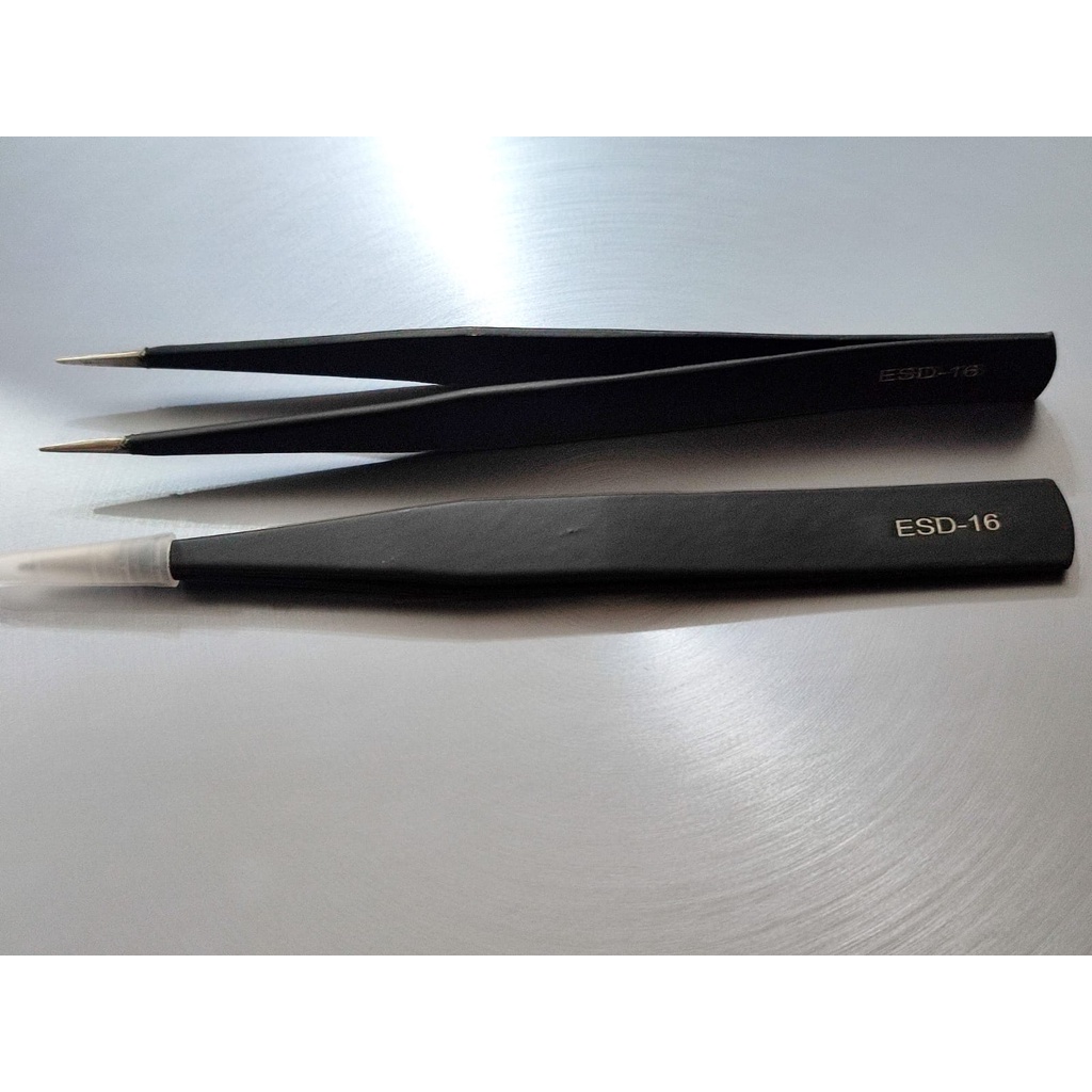 Jual pinset tweezer lurus tumpul ESD-16 ESD16 ESD 16 tweezers mirip ...