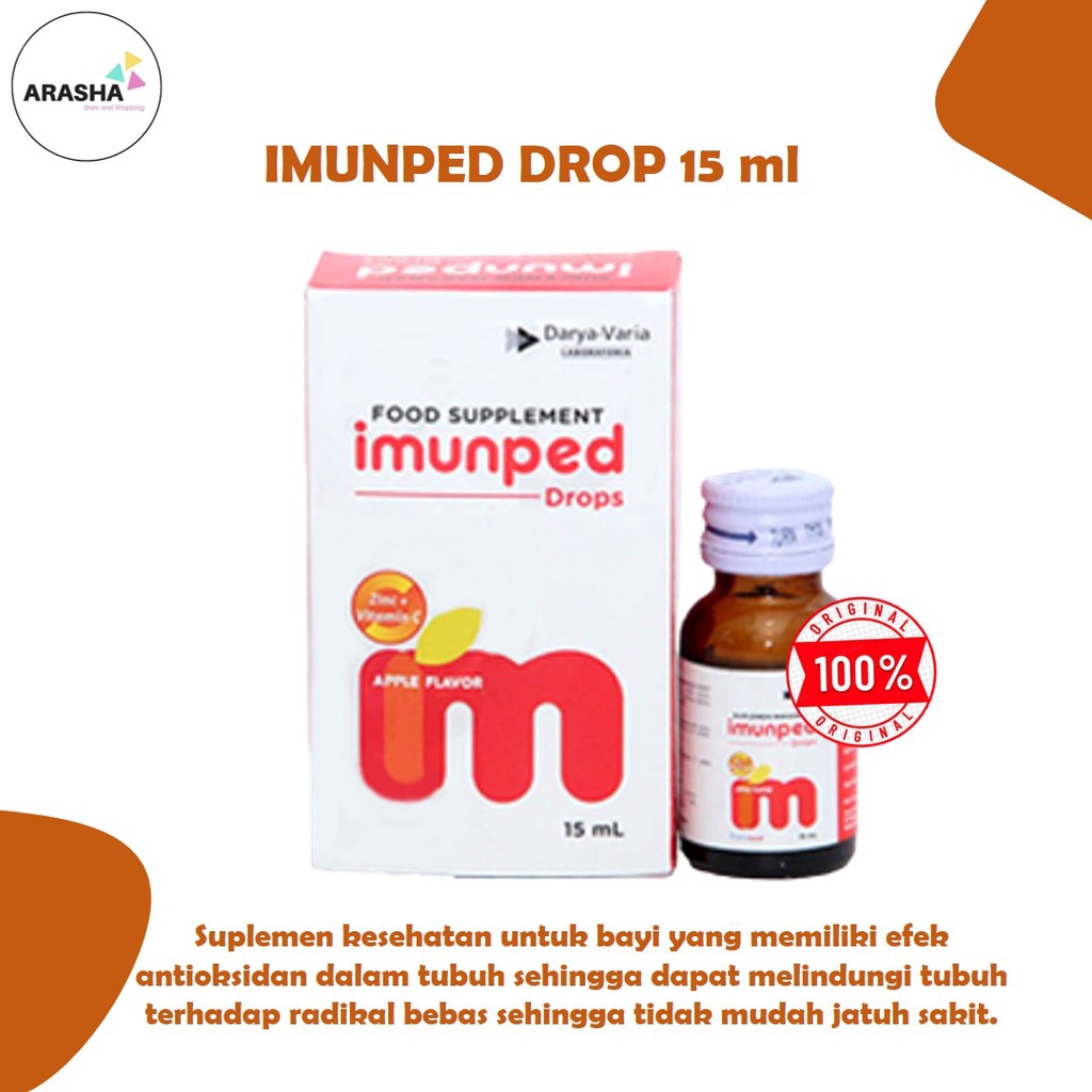Jual IMUNPED DROP 15 ML Suplemen Zinc Menjaga Sistem Imun Bayi Daya