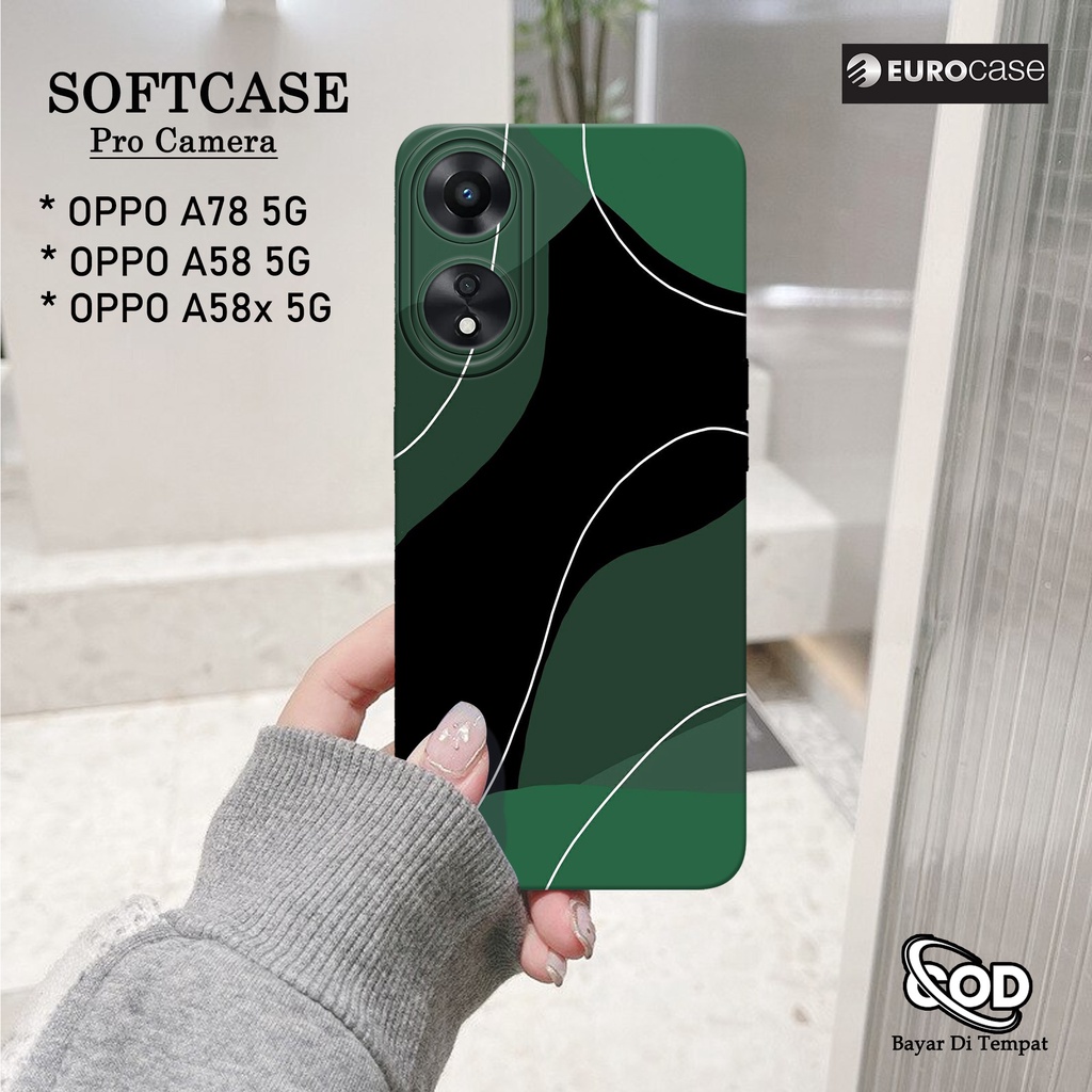 BAILI Custodia in pelle con portafoglio per Oppo A78 5G