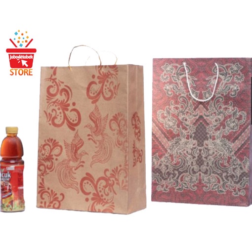 Jual Paper Bag Motif Batik Besar / Tas Kertas Souvenir Belanja ...