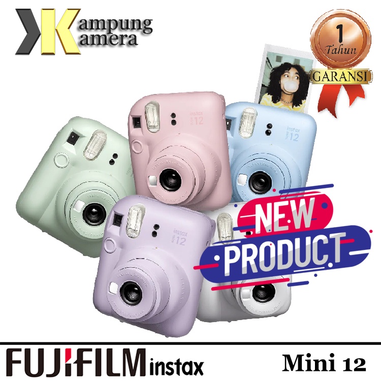 Jual Fujifilm Instax Mini 12 Instant Film Camera ORIGINAL Garansi Resmi ...