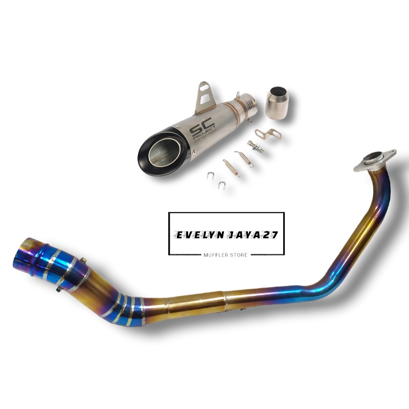 Jual KNALPOT RACING SC PROJECT S1 IMPORT HEADER BLUEGOLD R15 VIXION ...