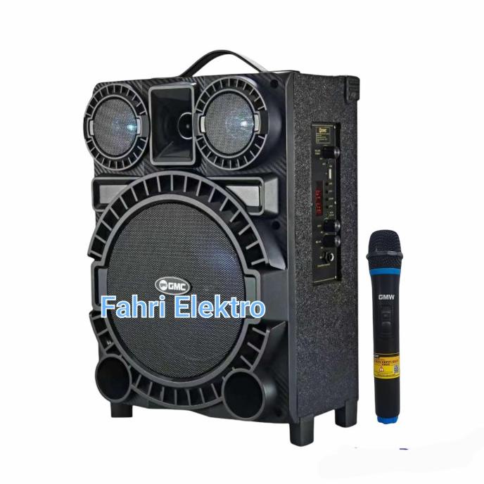 Jual Speaker Aktif Portable GMC 8 Inch Bluetooth Super Sound Garansi ...