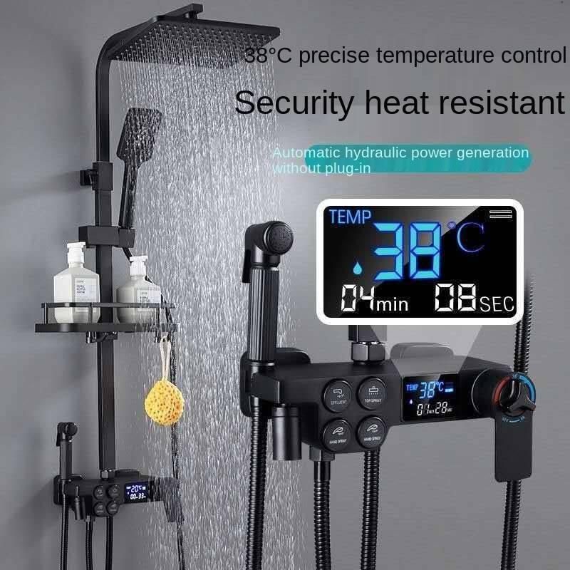 Jual BEST SELLER!! shower set tembaga layar suhu digital 4 tombol ...
