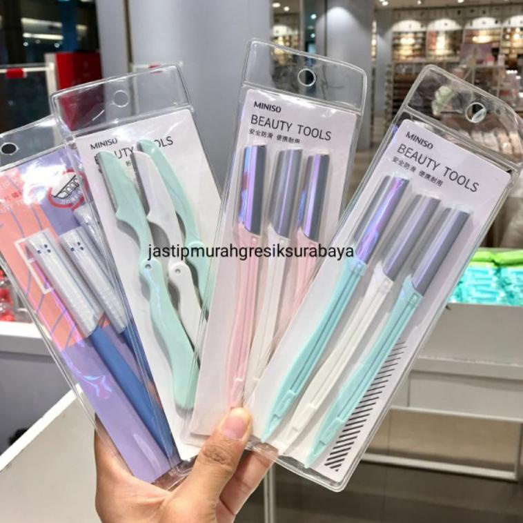 Jual BEAUTY TOOLS MINISO EYEBROW RAZOR MINISO ALAT PENCUKUR ALIS MINISO