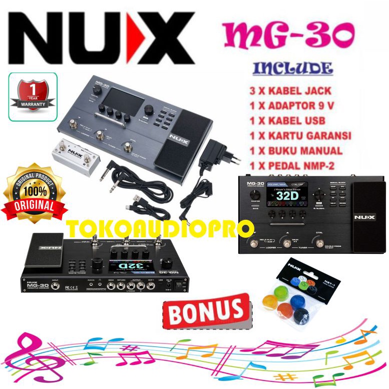 Jual Nux MG-30 Versatile Modeler Multi Efek Gitar & Bass Nux MG30 ...