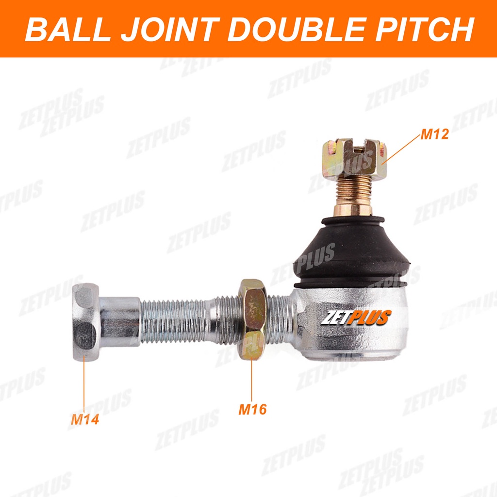 Jual BALL JOINT 2 DRAT (M12-M16-M14) /tierod gokart/Bola terot ATV ...