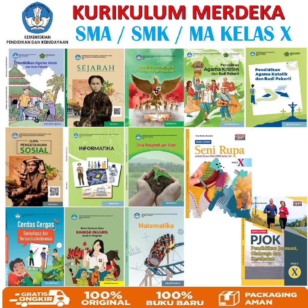 Jual Buku Siswa SMA Kelas 10 Kurikulum Merdeka SMA / SMK / MA Kelas X ...