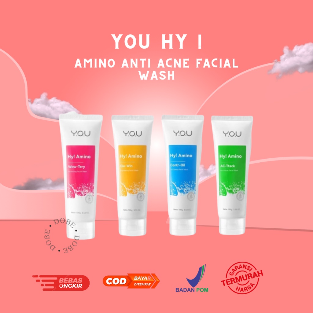 Jual YOU Hy! Amino Anti Acne Facial Wash Sabun Cuci Muka Acnes Facial