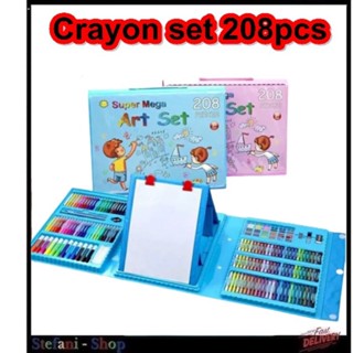 Jual Dijual Crayon Anak Set 208 Pcs Pensil Warna Alat Lukis Set Crayon ...