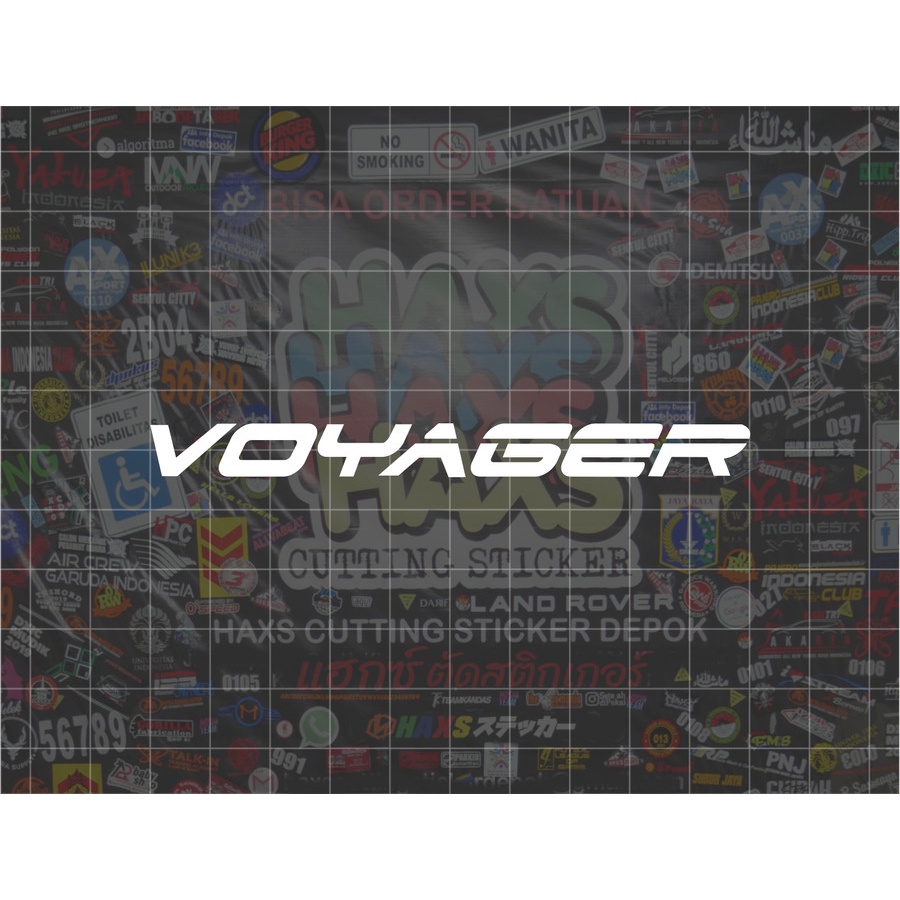 Jual Cutting Sticker Voyager Ukuran 10 cm Untuk Motor Mobil | Shopee ...