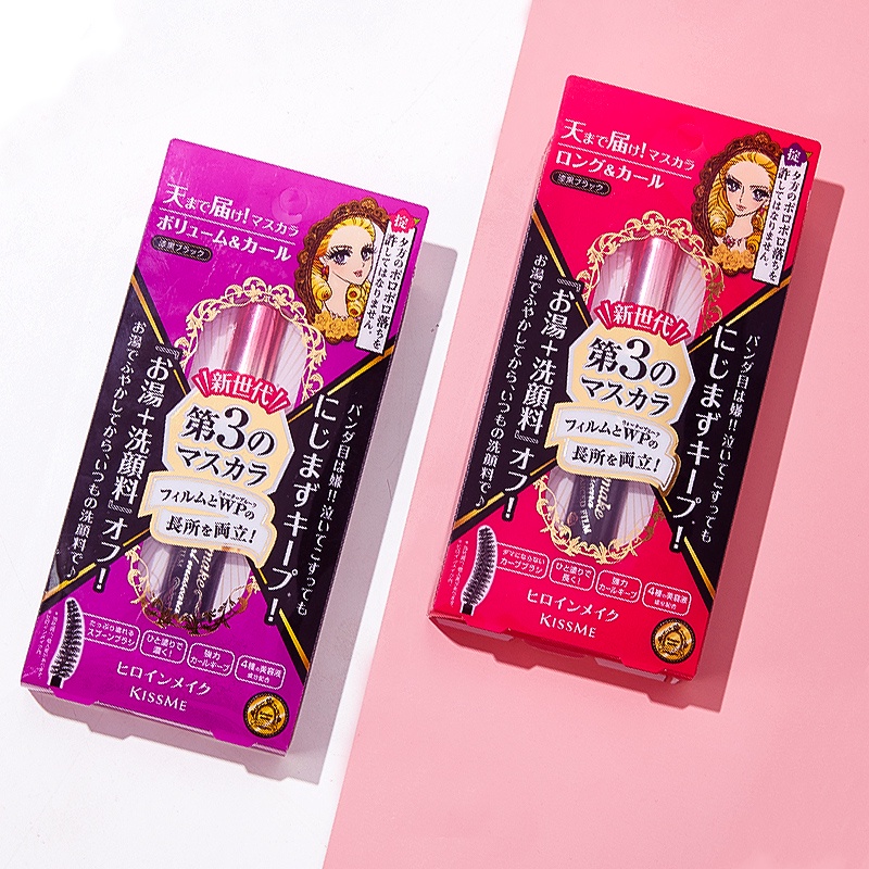 Jual Kiss Me Heroine Mascara Thick Curl Super Waterproof 24 Jam/ Heroine Eyeliner Lsehan