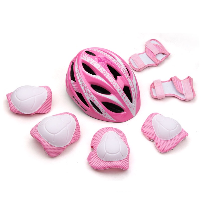 HGL Unisex-Children Unicorn Helmet And Pad Set, Pink/Purple