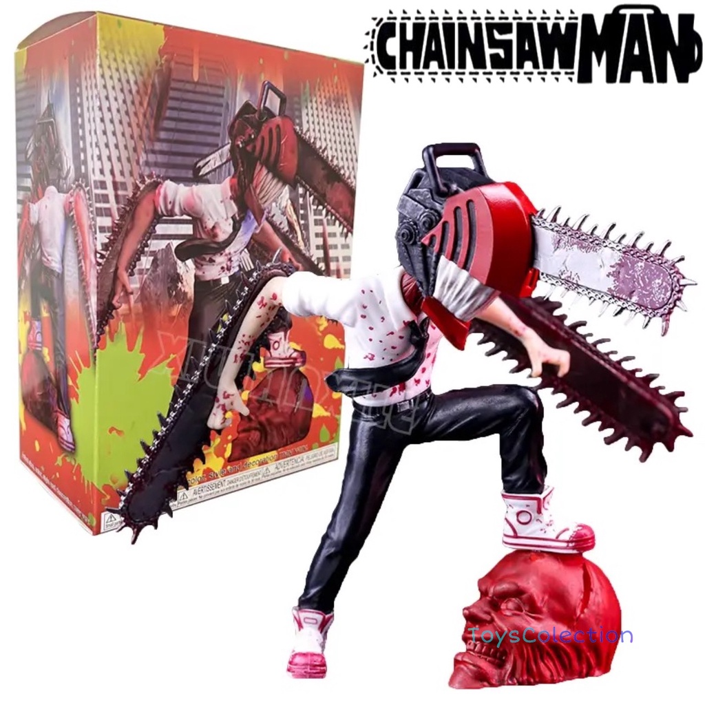 Anime Chainsaw Man Pochita Denji mainan mewah Cosplay penutup