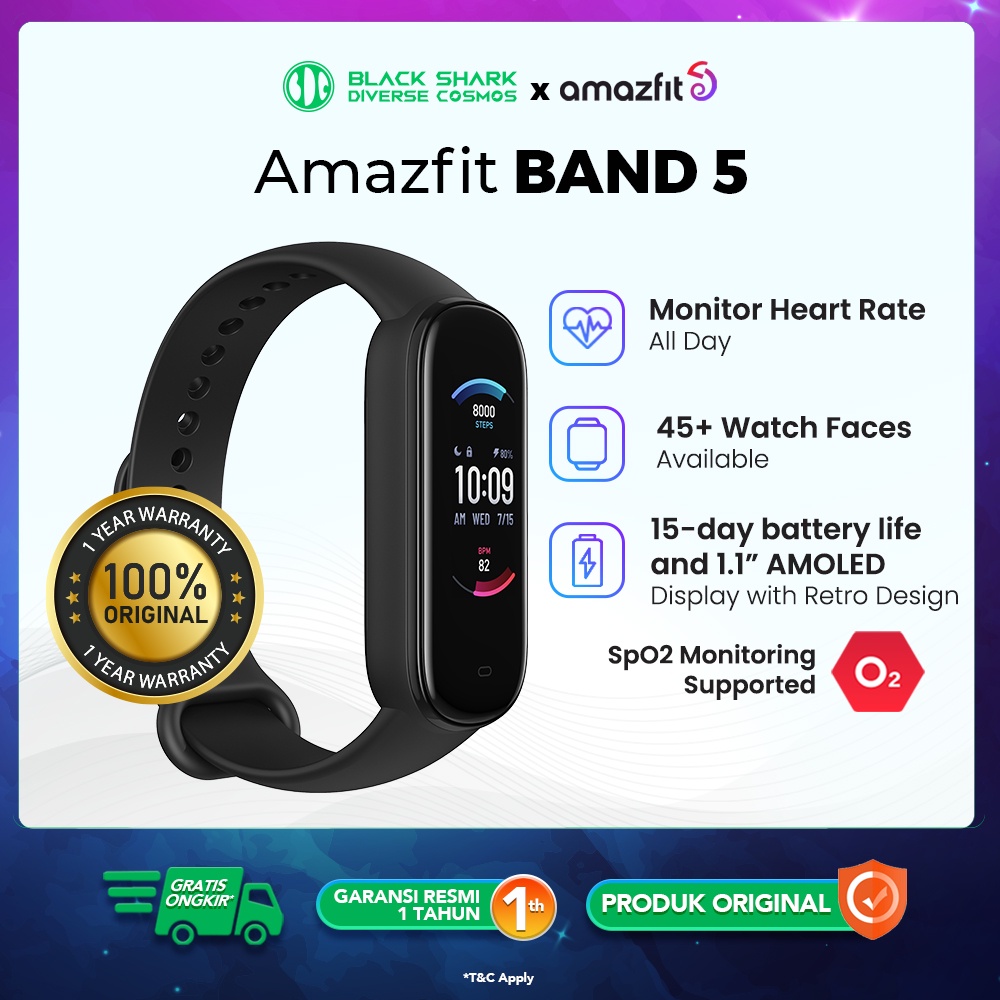 Amazfit band online spo2