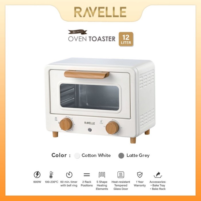 Jual Ravelle Oven Listrik Toaster Mini 12 Liter Korean Mini Oven ...