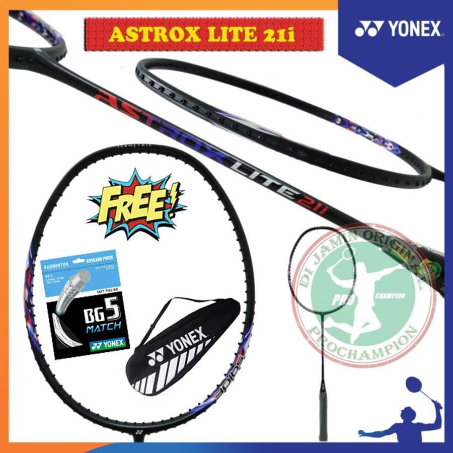 Jual New Full Set Raket Badminton Yonex Astrox Lite 21i / 21 I ( 5U G5 ...