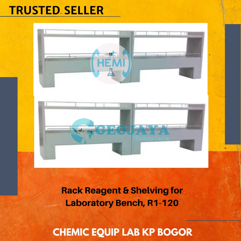 Jual Rack Reagent & Shelving for Laboratory Bench, R1-120 | Shopee ...
