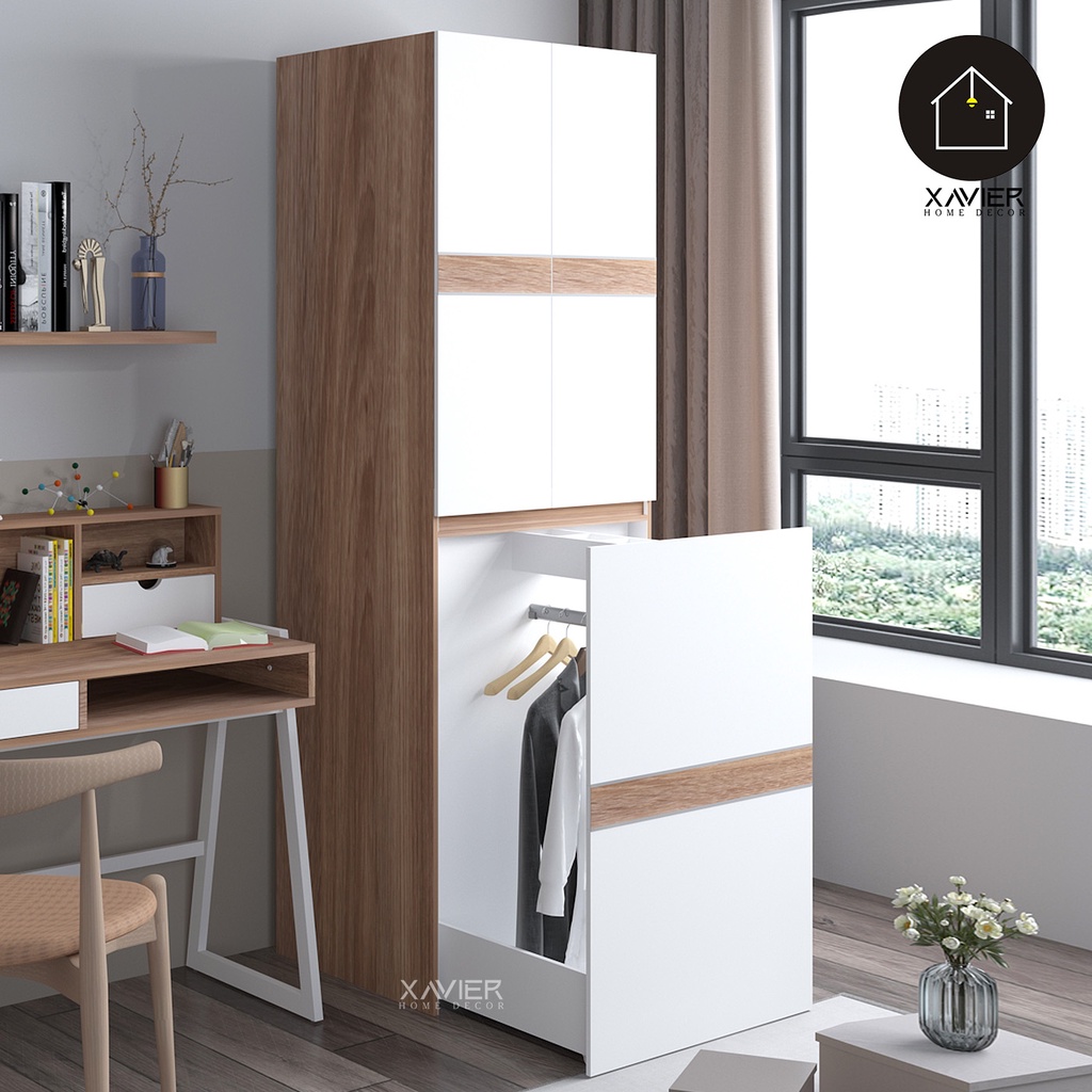 Jual Xavier Home Decor Lemari Pakaian Minimalis / Lemari Baju Aesthetic