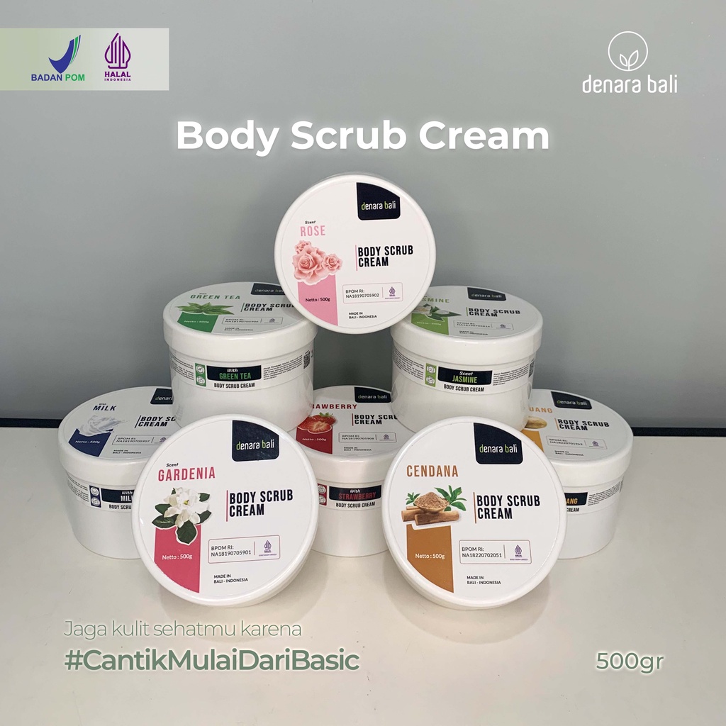 Jual Denara Bali Body Scrub Cream 500gr Shopee Indonesia