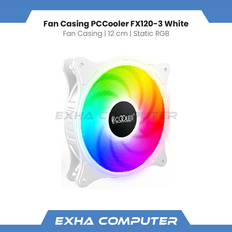 Jual Fan Casing Pccooler Fx Static Color Led Cm White Shopee Indonesia