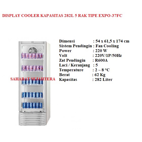 Jual Gea Display Cooler Expo Fr Kulkas Showcase Pintu Berat