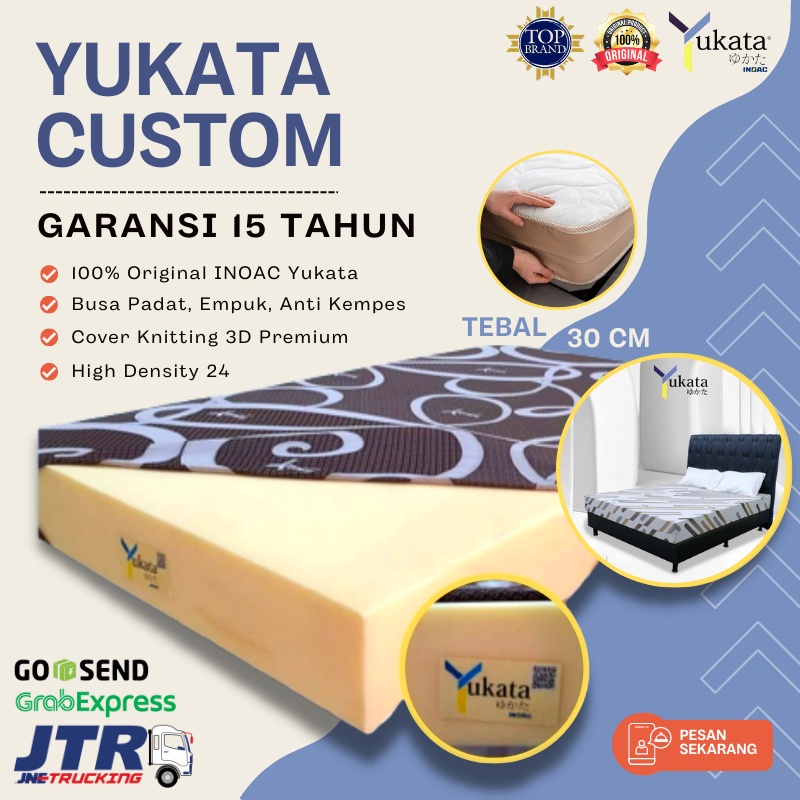 Jual KASUR BUSA INOAC YUKATA 100 ORIGINAL TEBAL 30 CM MATRAS KASUR SPRINGBED SPRING BED