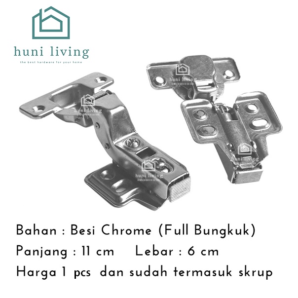 Jual Engsel Sendok Hidrolik Slow Motion Soft Close | Shopee Indonesia